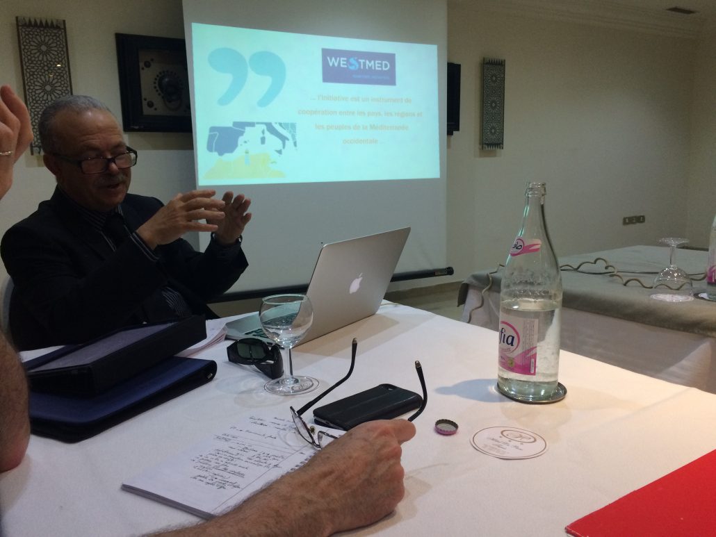 M. Miladi présentant l'Initiative WestMED