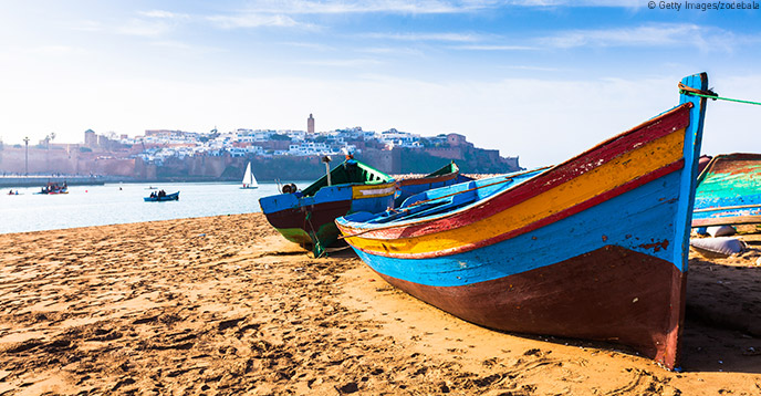 A boat on a beach